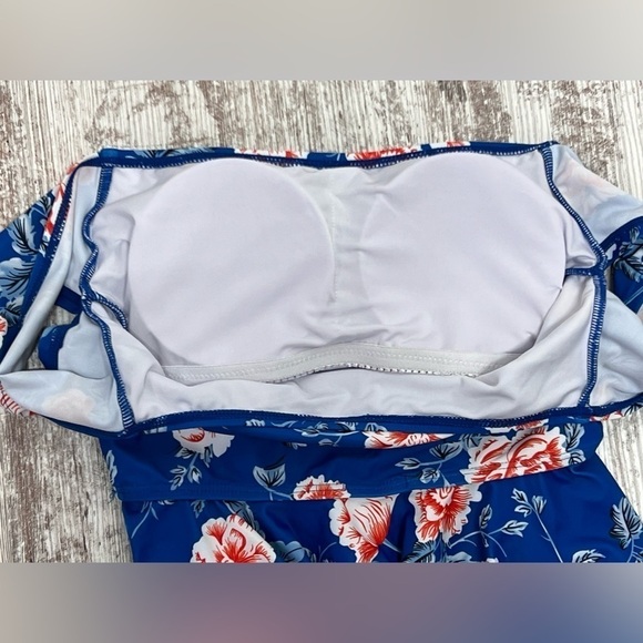 Women Peplum Bikini/Tankini High Waisted 2 Piece Set - Ferbia - Picture 9 of 12